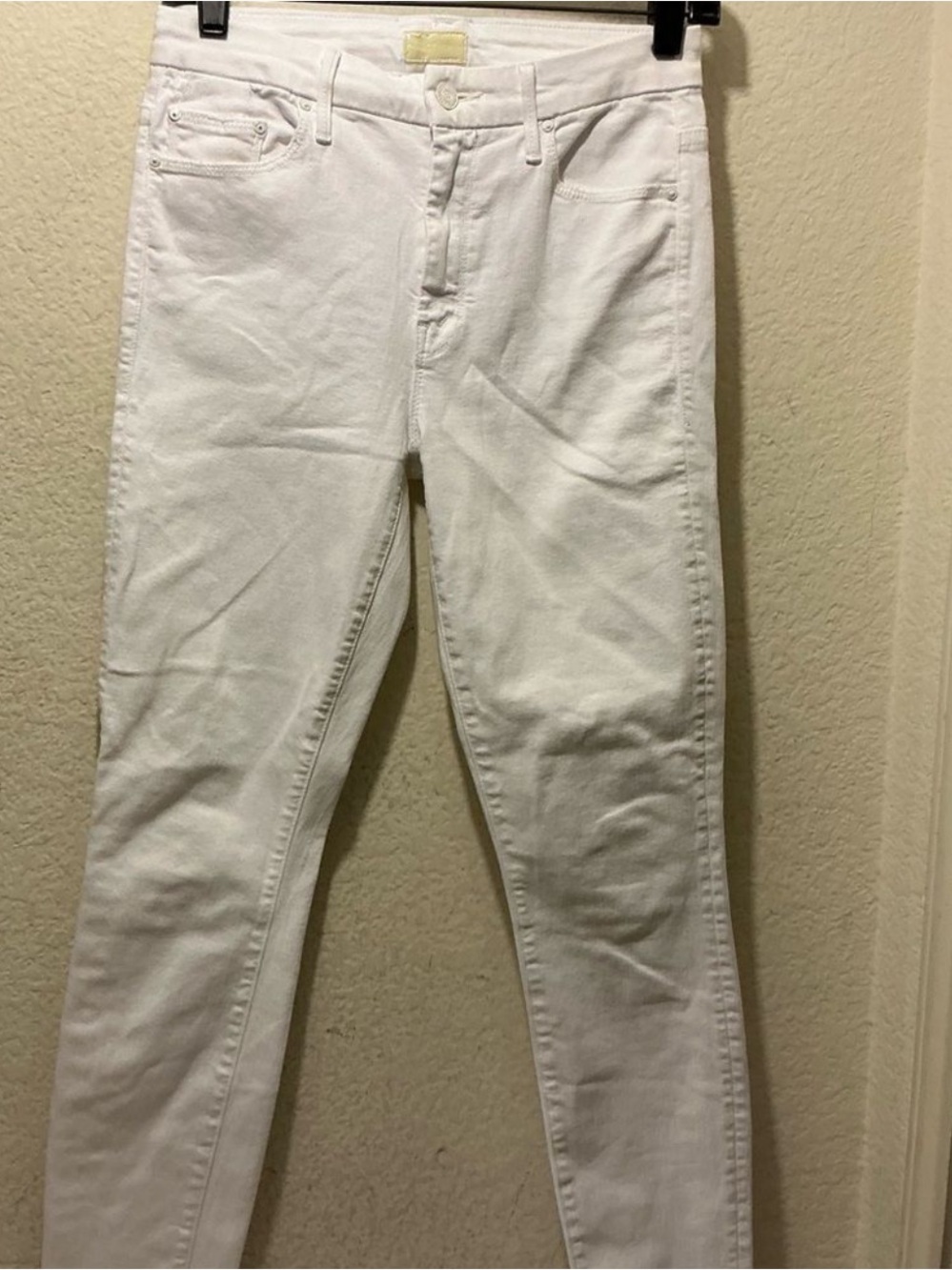 Mother High-Waisted Looker Ankle Fray Skinny Raw Hem Jeans Size 28 - Picture 9 of 10